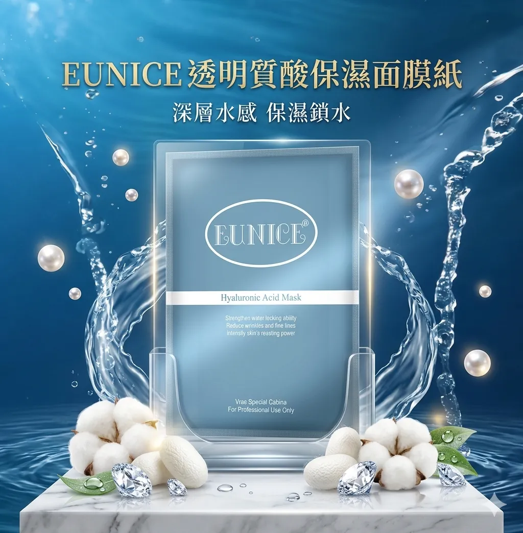 EUNICE 透明質酸保濕面膜紙 x10片