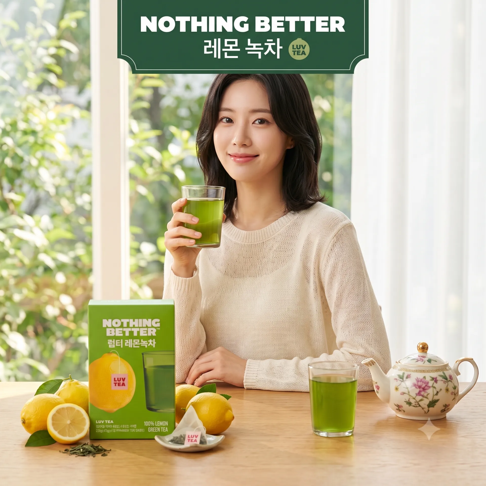 NOTHING BETTER™ LUV TEA 檸檬綠茶15gx15包