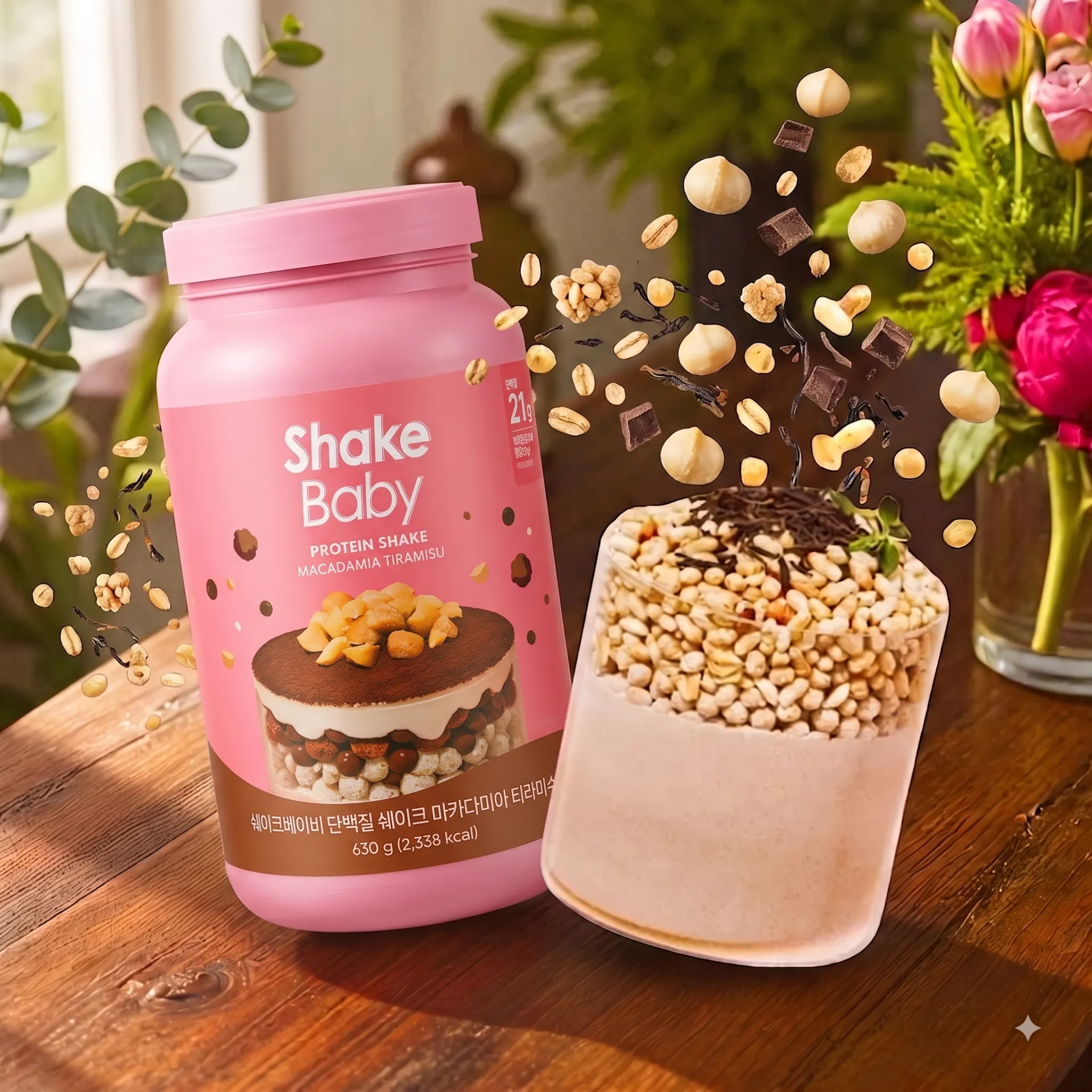 SHAKE BABY 減肥代餐奶昔 630g (堅果TIRAMISU)