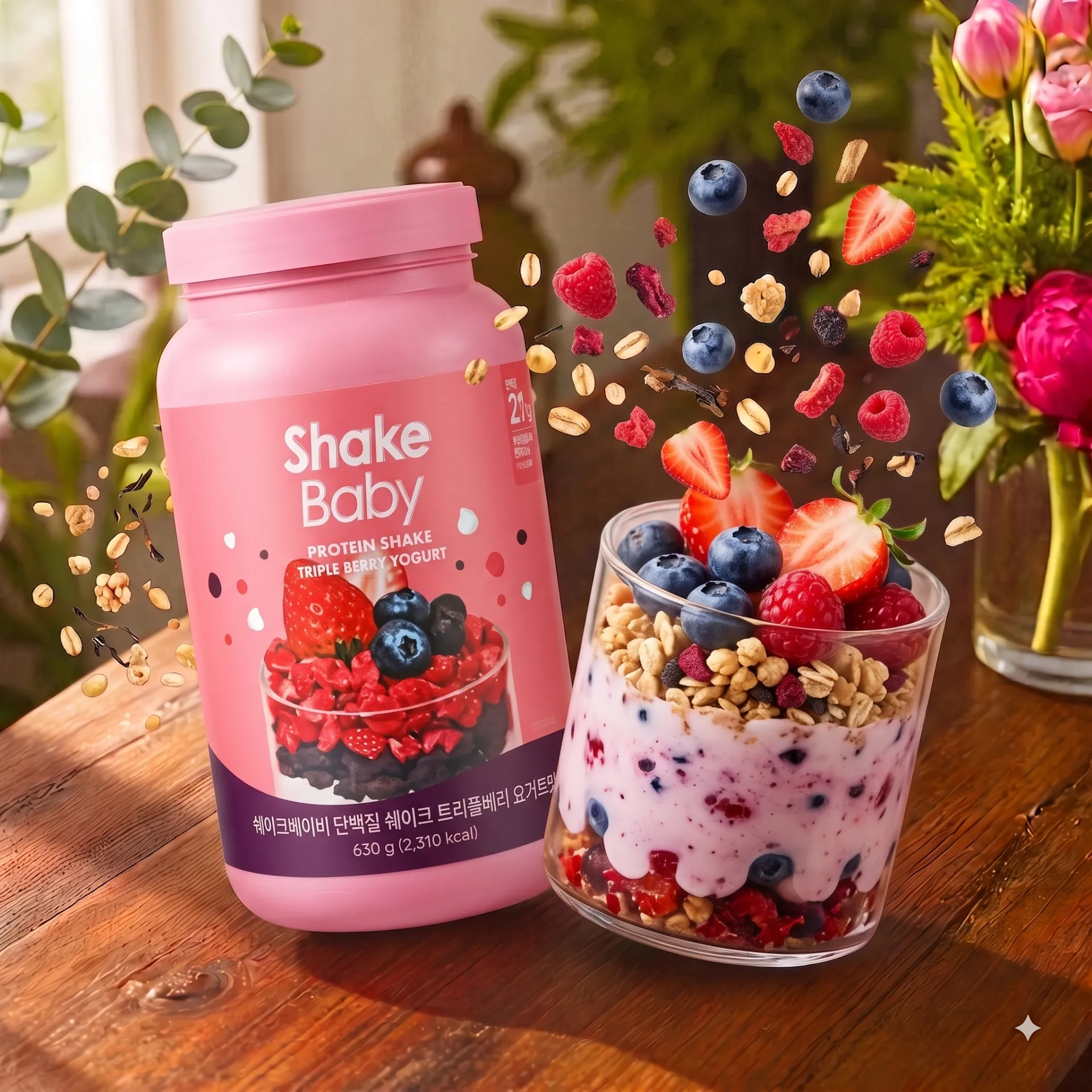SHAKE BABY 減肥代餐奶昔 630g (三重莓果Yogurt)
