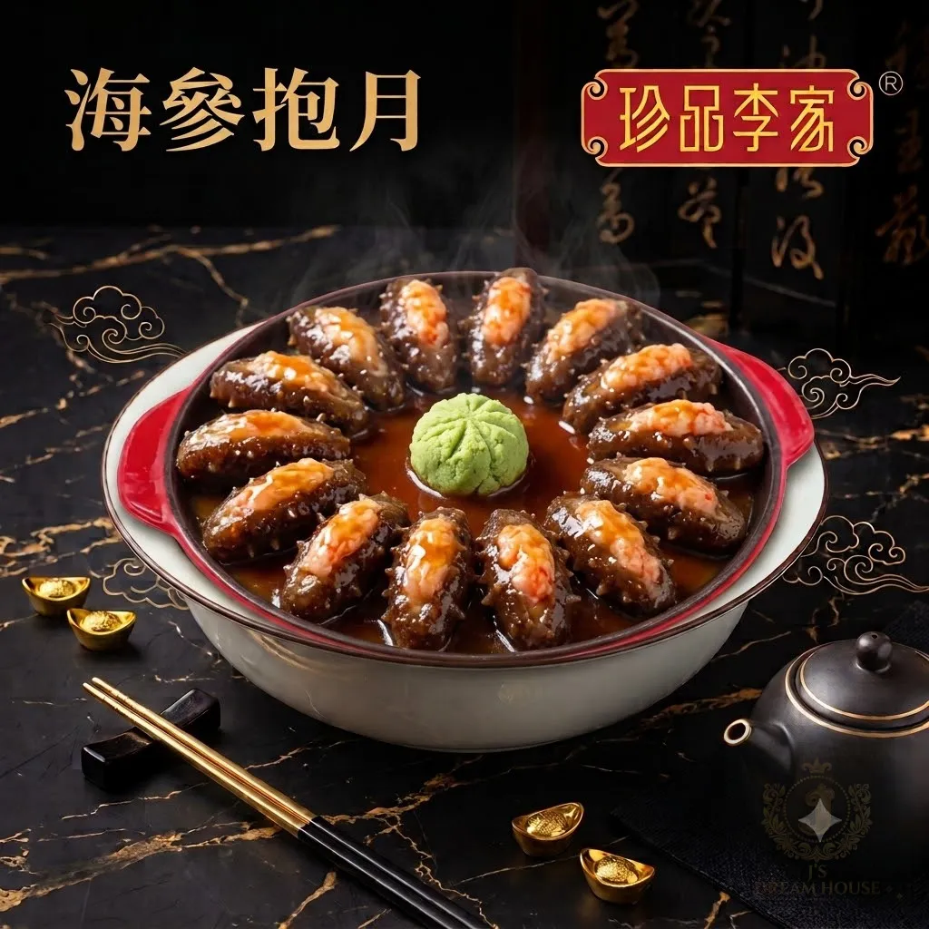 珍品李家 海參抱月(1磅)