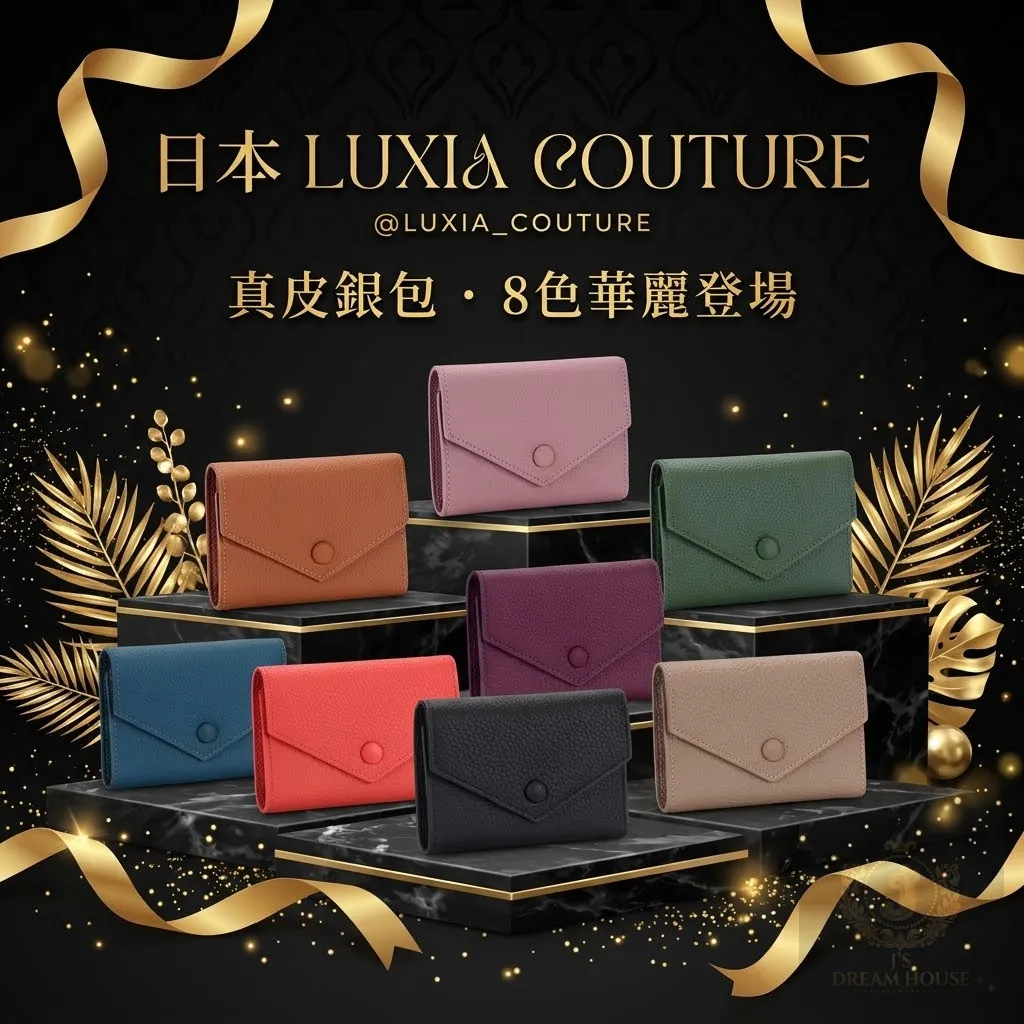 日本LUXIA COUTURE 真皮銀包